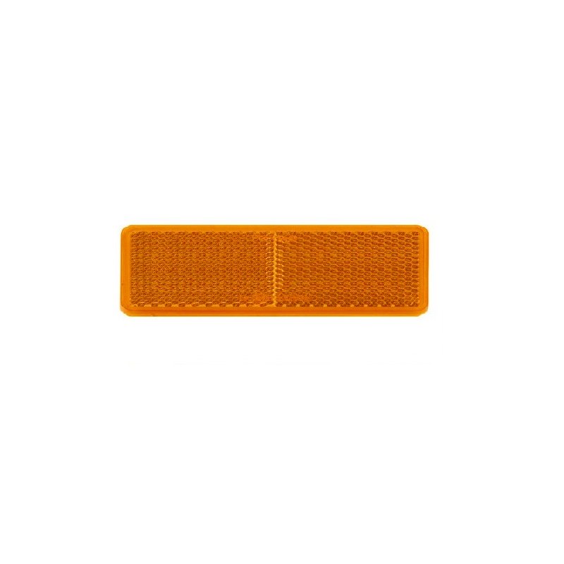70 x 28mm Amber Retro Reflector with Self Adhesive (Pack of 2) narva 84036BL