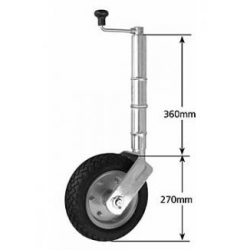 10" H/D Trailer Jockey Wheel (Clamp On Style) For Trailer