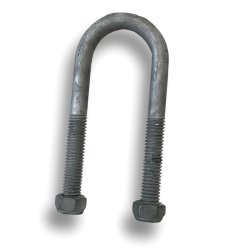 39mm Round x 120mm Galvanised U-Bolt For Trailer