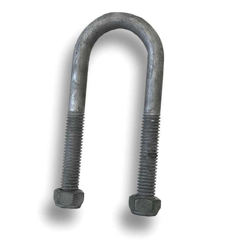 39mm Round x 120mm Galvanised U-Bolt For Trailer 39mm Round x 120mm Galvanised U-Bolt For Trailer