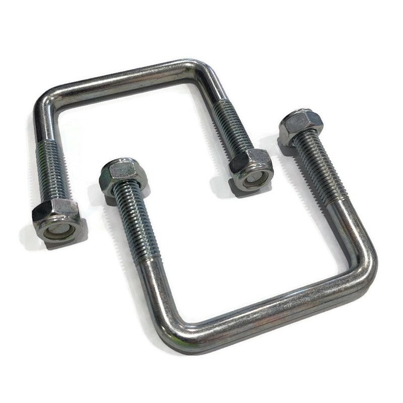 Jockey Wheel Mounting U-Bolts to Suit 75mm x 50mm Drawbar for trailer Jockey Wheel Mounting U-Bolts to Suit 75mm x 50mm Drawbar for trailer