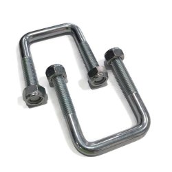 Jockey Wheel Mounting U-Bolts to Suit 50mm x 50mm Drawbar for trailer