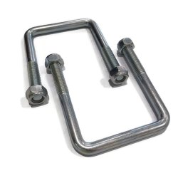 Jockey Wheel Mounting U-Bolts to Suit 75mm x 75mm Drawbar for trailer