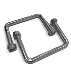 Jockey Wheel Mounting U-Bolts to Suit 100mm x 50mm Drawbar for trailer