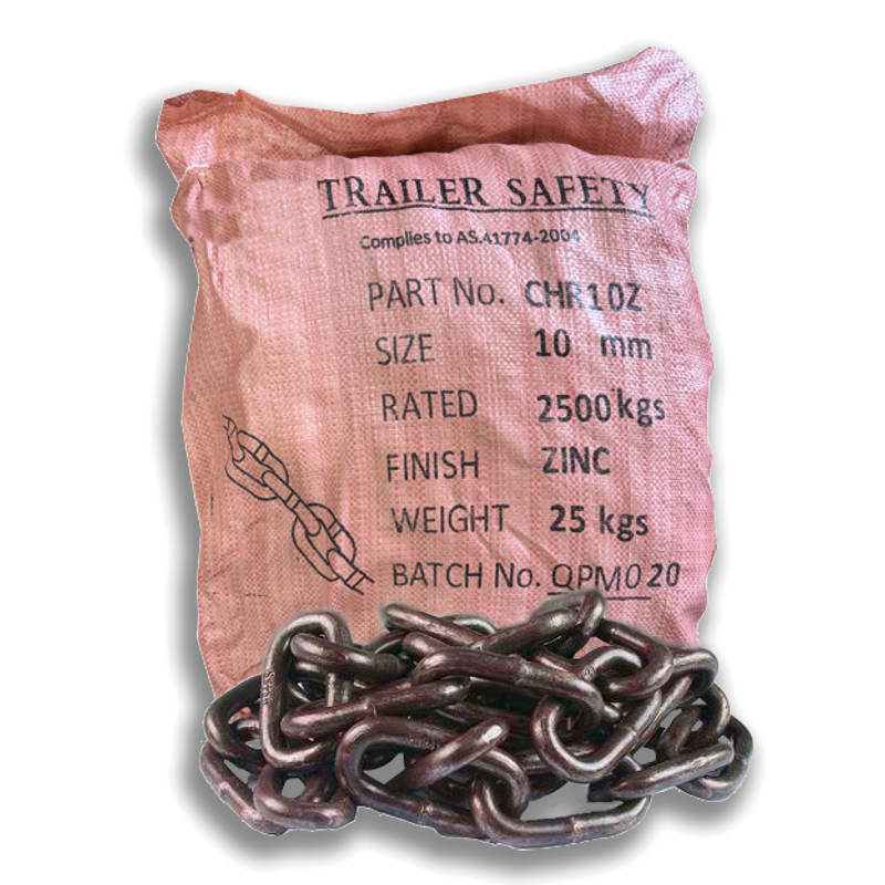 2.5t Rated 10mm Trailer Safety Chain 25kg Bag (13m Length) For Trailer 2.5t Rated 10mm Trailer Safety Chain 25kg Bag (13m Length) For Trailer