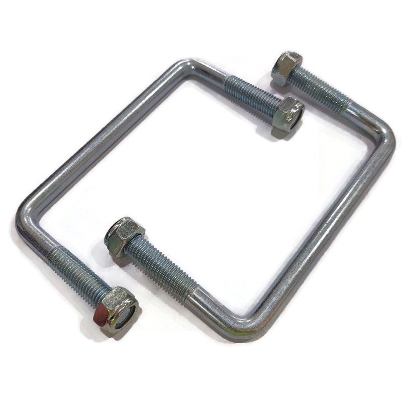Jockey Wheel Mounting U-Bolts to Suit 150mm x 50mm Drawbar for trailer
