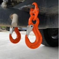 10mm Vehicle Chain Safety Hook Set (4000kg Rated) for car and trailer