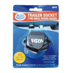 7 Pin Small Round Plastic Socket for car and trailer