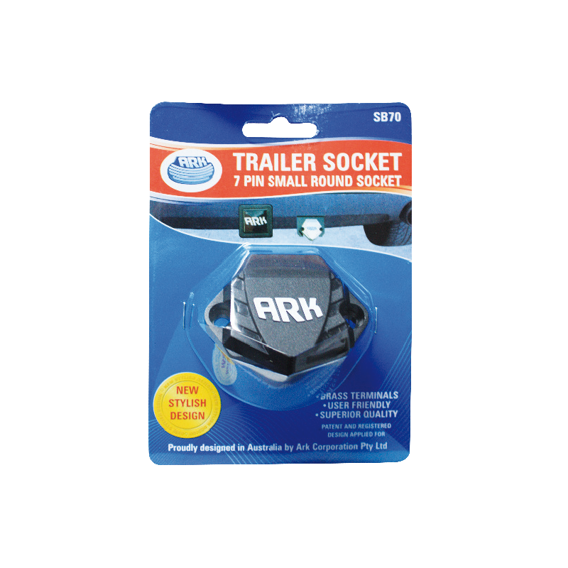 7 Pin Small Round Plastic Socket for car and trailer