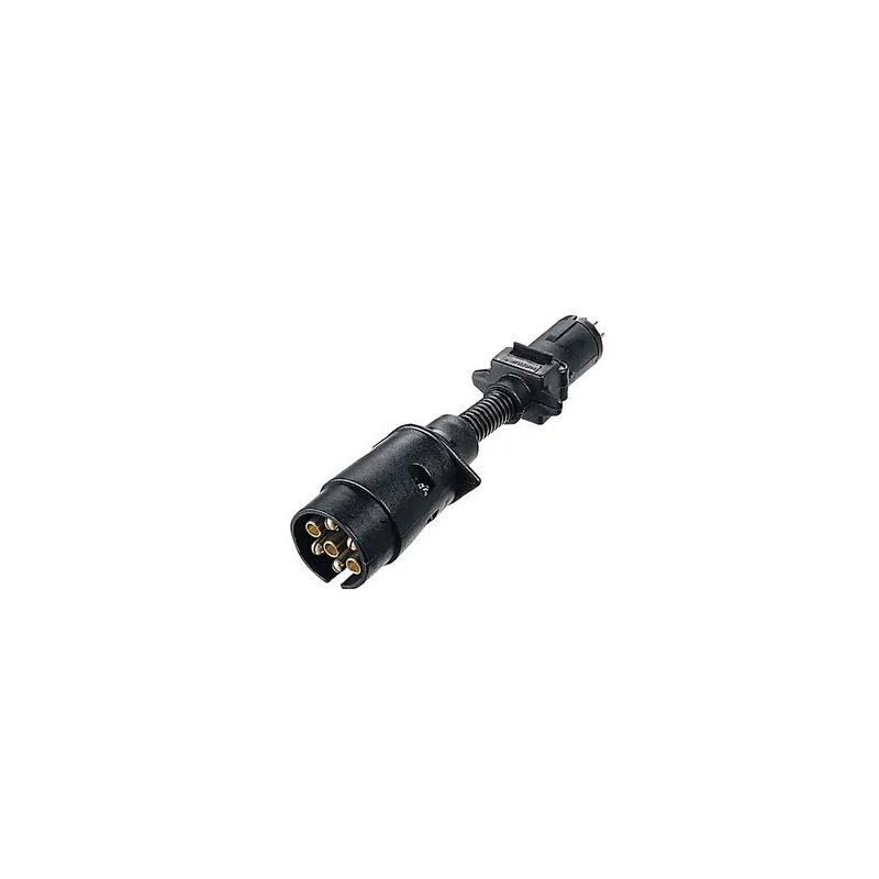 7 Pin Large Round Socket on Car to 7 Pin Small Round Plug on Trailer 7 Pin Large Round Socket on Car to 7 Pin Small Round Plug on Trailer
