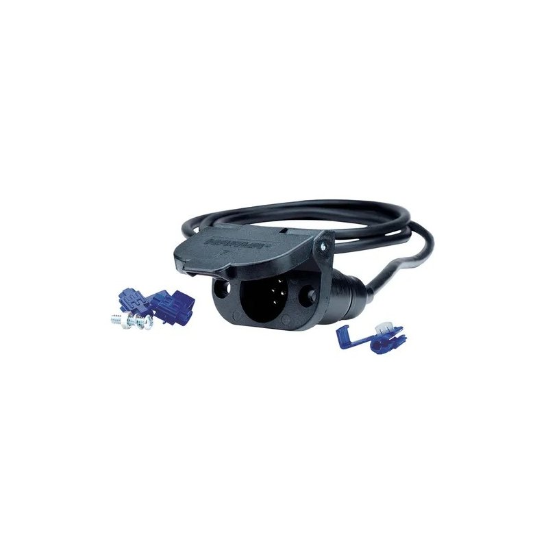 7 Pin Small Round Plastic Trailer Socket