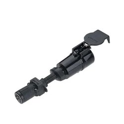 6 Pin Small Round Socket on Car to 7 Pin Large Round Plug on Trailer