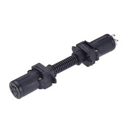 6 Pin Small Round Socket on Car to 7 Pin Small Round Plug on Trailer