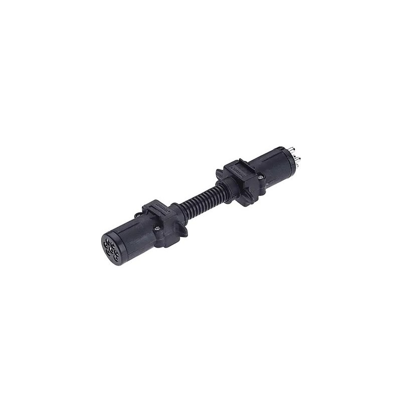 6 Pin Small Round Socket on Car to 7 Pin Small Round Plug on Trailer 6 Pin Small Round Socket on Car to 7 Pin Small Round Plug on Trailer