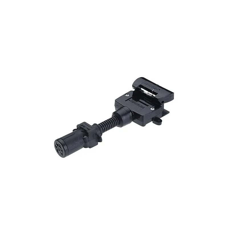 6 Pin Small Round Socket on Car to 7 Pin Flat Plug on Trailer 6 Pin Small Round Socket on Car to 7 Pin Flat Plug on Trailer