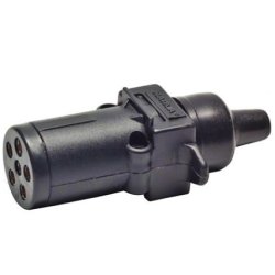 6 Pin Small Round Plastic Plug for trailer