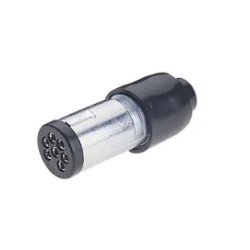 7 Pin Small Round Metal Trailer Plug