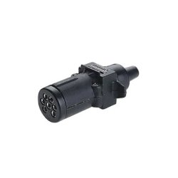 7 Pin Small Round Plastic Trailer Plug