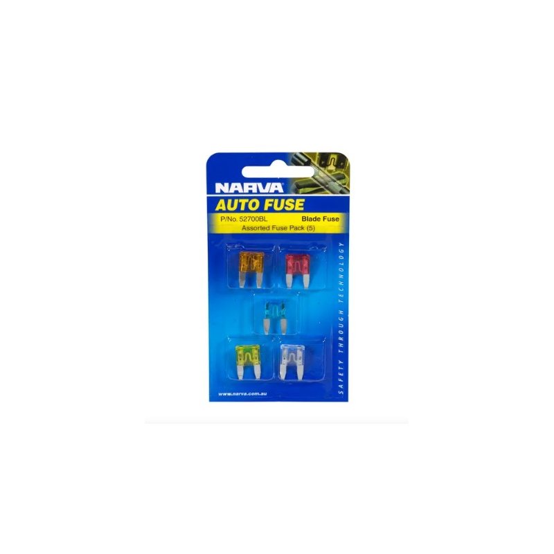 Mini Blade Fuse Assortment (Pack of 5) for car