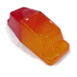 Red & Amber Side Marker Lens (Coffin Shaped) for trailer