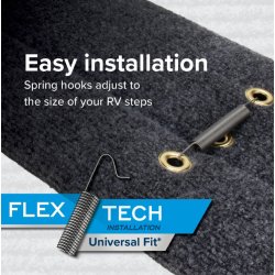 CAMCO RV Step Rug (Grey) for trailer