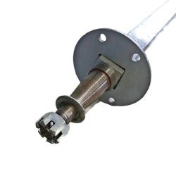 40mm Square x 73" Solid Beam Galvanised Trailer Axle C/W N.W.P. & Hyd Drum Anchor Plates Pre-Welded for tailer