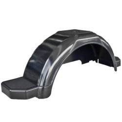 Single Black Plastic Mudguard Suits 14" Rims