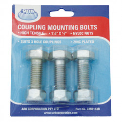 Trailer Coupling Mounting Bolts (Pack of 3) For Trailer