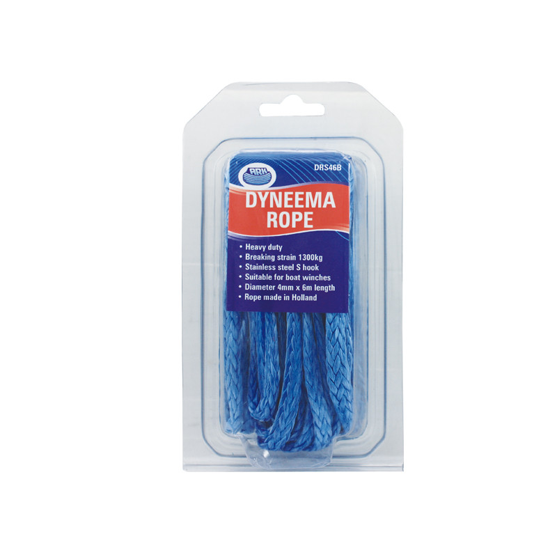 Trailer Winch Dyneema Rope 4mm X 6m (1300Kg Rated) For Trailer