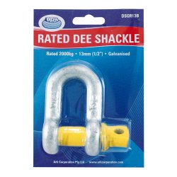 13mm D-Shackle (2000Kg Rated) For Trailer