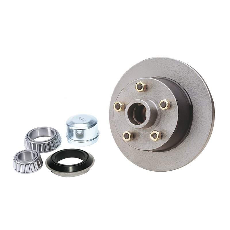 HQ Galvanised Trailer Disc Hub Kit (Ford Bearings)