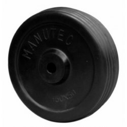 Manutec 6" Solid Rubber Replacement Wheel For Trailer