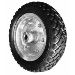 Manutec 10" Wheel With Solid Rubber Tyre and Brass Bush For Trailer