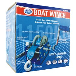 Boat Winch With Brake Lever System For Trailer