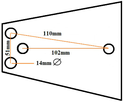 V Shape Coupling Base Plate Measurements