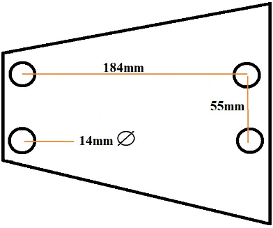 Trailer Coupling Base Plate Measurements