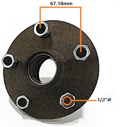 Ford Trailer Lazy Hub Stud Measurements