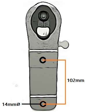 2 hole trailer coupling
