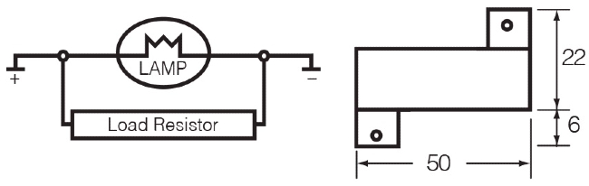 12 Volt 21 Watt LED Load Resistor Twin Pack