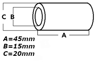 3/4" X 9/16" X 45mm Trailer Spring Bush To Suit Rocker/ Slipper Suspension