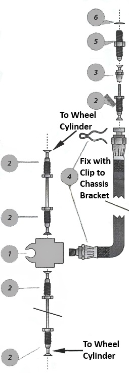 Hydraulic Drum Hose Fitting Kit To Suit Single Axle Trailer